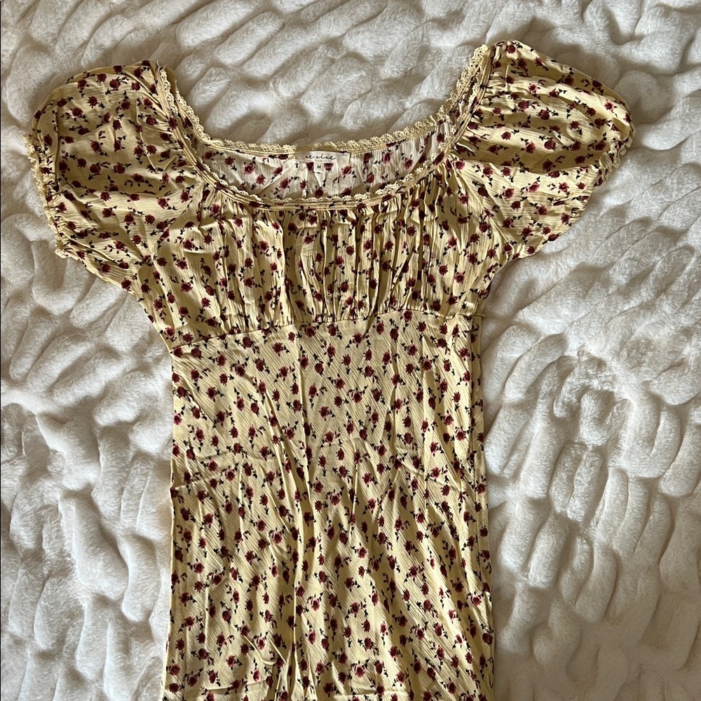 Vici Yellow Floral Maxi Dress